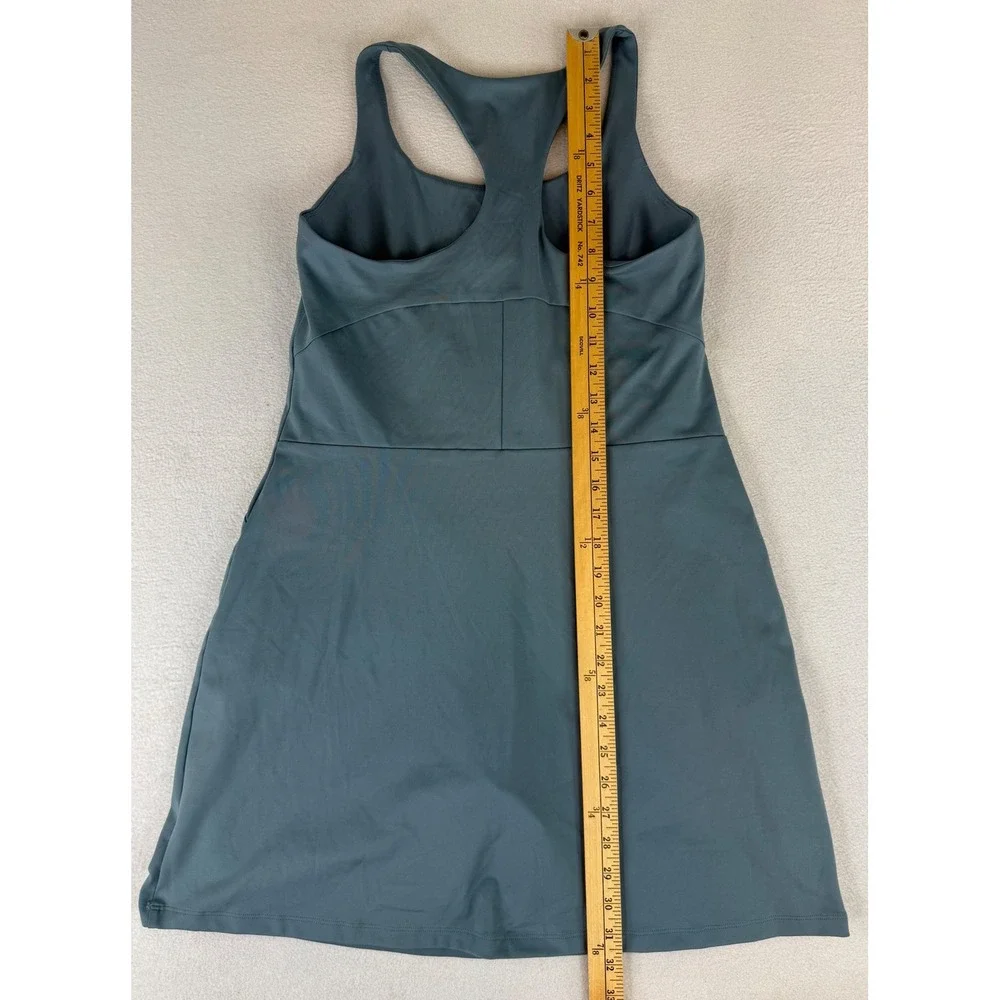Girlfriend Collective Undress Women Large Slate Blue Racerback Activewear Dress